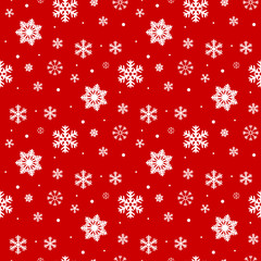 seamless snowflakes pattern and background vector illustration