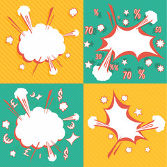 Naklejka premium Comic sound effects