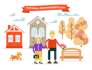 Two seniors characters