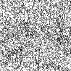Obraz premium Abstract seamless pattern. Scribble chaotic line doodle texture