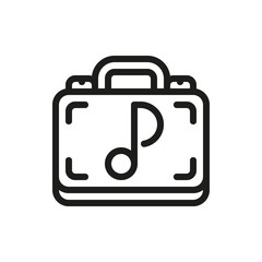 storage case on white background