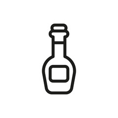 bottle of champagne on white background