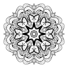 Mandala Coloring Illustration5