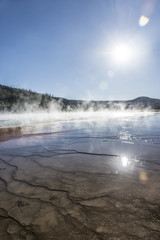 Ripples and Steam in Midway Geyser Basin