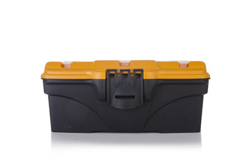 Toolkit box isolated on the white background