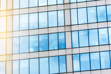 Fototapeta premium Glass facade texture