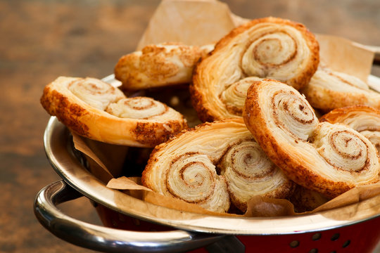 Gourmet danish puff pastries cinnamon puff pastry scrolls palmie