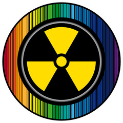 Obraz premium radiation icon