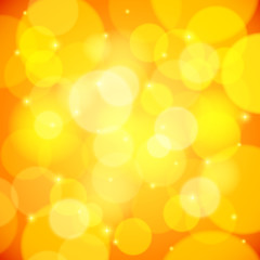 Yellow vector bokeh effect abstract background