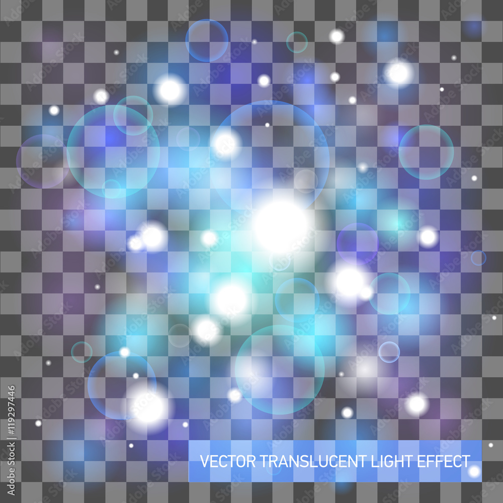 Aufkleber vector translucent light effect, abstract design space background