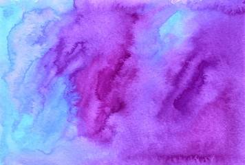 Fototapeta na wymiar Purple watercolor painted vector background