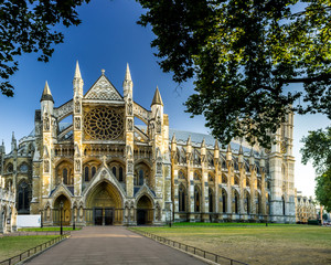 Westminster Abbey in London - obrazy, fototapety, plakaty