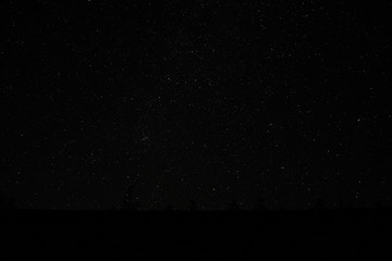 A beautiful night sky with bright stars. Deep space.