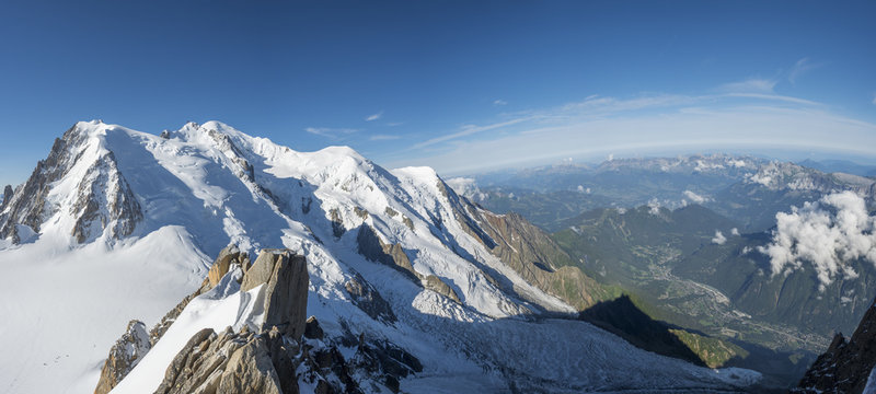 Mont Blanc and valley