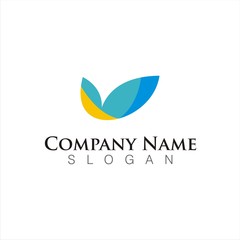 natural and eco concept logo template