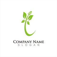 natural and eco concept logo template