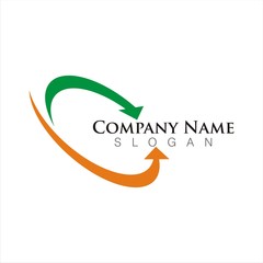 arrow circle logo template