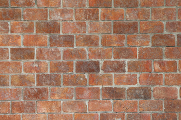 Old brick wall in decoration architecture for the design backgro