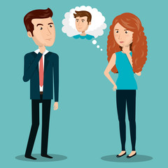 people persons thinking icon