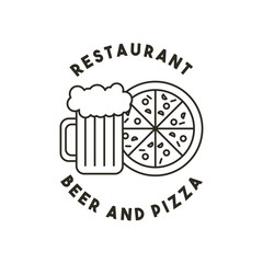 beer and pizza restaurant menu