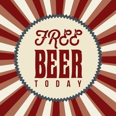 free beer offer poster