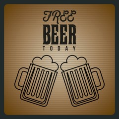 free beer offer poster