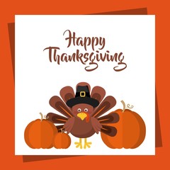 happy thanksgiving celebration poster