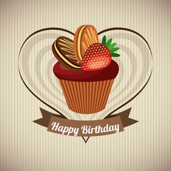 happy birthday sweet dessert celebration