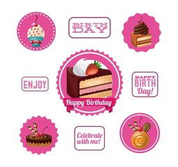 happy birthday sweet dessert celebration