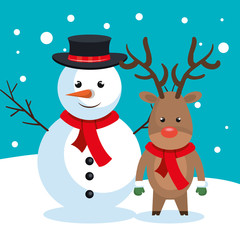 reindeer christmas character icon