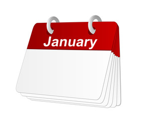 blank calendar January 