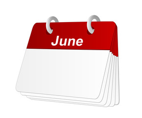 blank calendar June 