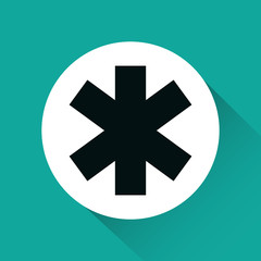 cross medical symbol isolated icon