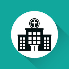 hospital building isolated icon