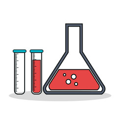 test tube laboratory isolated icon