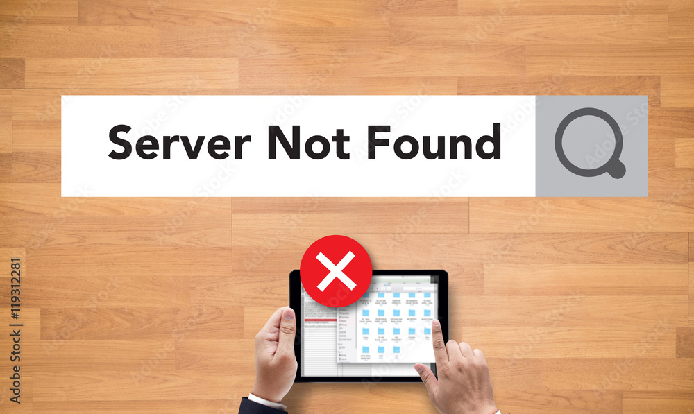 Poster computer server not found error inaccessible