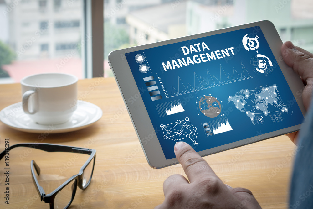 Poster data management file database cloud network