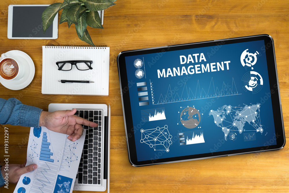 Poster data management file database cloud network