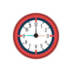 time clock watch isolated icon