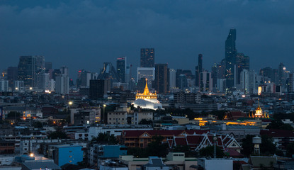 Bangkok cityscape the capital city of Thailand.