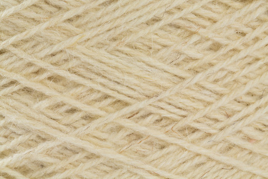 Close Up Of Wool Thread Bobbin