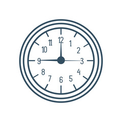 time clock watch isolated icon vector illustration design