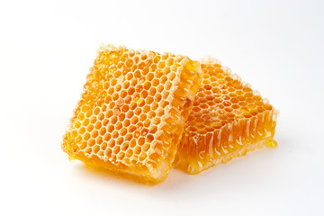 Honeycomb isolated on white background
