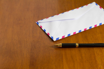 Air mail and pen