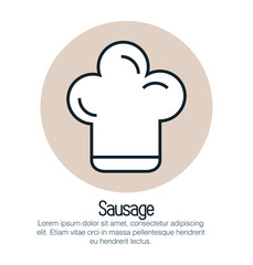 hat chef isolated icon vector illustration design