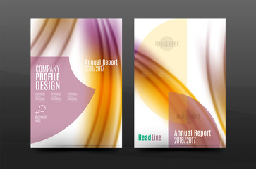A4 size annual report business flyer cover