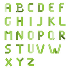 Illustration with alphabet