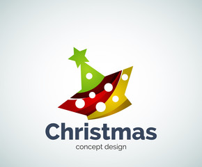 Obraz premium Vector Christmas or New Year star decoration logo template