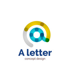 Vector modern minimalistic letter concept logo