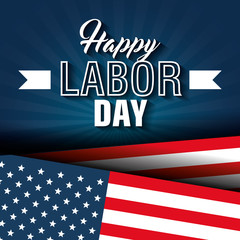 happy labor day poster icon vector illustration design